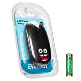 Everest SM-26 FASHION 2.4Ghz Siyah Kabartmalı Kablosuz Mouse