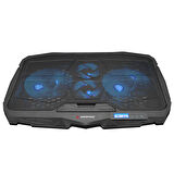 Rampage Addison AD-RC4 Mavi Ledli 2*125mm+2*70mm Işıklı Fan 15-17 Notebook Soğutucu Stand