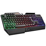 Rampage KB-R22 Rainbow Backlight Telefon Standlı Oyuncu Klavye