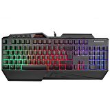 Rampage KB-R22 Rainbow Backlight Telefon Standlı Oyuncu Klavye