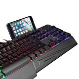 Rampage KB-R22 Rainbow Backlight Telefon Standlı Oyuncu Klavye