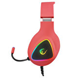 Rampage M7 MONCHER Kırmızı RGB Led USB 7.1 Gaming Mikrofonlu Oyuncu Kulaklığı