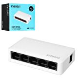 ETHERNET SWITCH HUB 5 PORT 10/1001000MBPS GIGABIT EVEREST ESW-515G