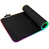 Rampage MP-24 Siyah 300*800*3mm RGB Ledli Gaming Mouse Pad