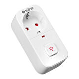 S-link SL-010 16A/250V 750 Joule Anahtarlı Isıya Duyarlı Devre ve Akım Korumalı Tekli Priz S-link