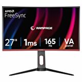 RAMPAGE VOYAGER, VY27R165C, 27" 1ms, 165Hz, Full HD, VA LED, Curved, Pivot PC, FreeSync Gaming Monitör