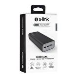 S-link G345 30000mAh 18W Siyah Taşınabilir Şarj Cihazı Powerbank