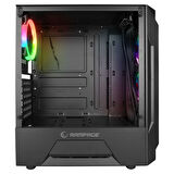 Rampage FUSION 650W 80+ BRONZE 4 Rainbow Fanlı Temperli Cam Panel ATX MID Tower Oyuncu Kasası