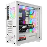 Rampage VOYAGER 750W 80+ BRONZE Beyaz 4*RGB Auto Fan ATX Mid-T Gaming Oyuncu Kasası