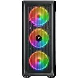 Rampage PROLIX Mesh 850W 80+ 4*12cm ARGB Fan+Kontrolcü Manyetik Temperli Camlı ATX Mid-T Gaming Oyuncu Kasası