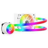 Rampage ICEBLADE C4 Beyaz 72CFM 2000RPM ARGB Fan AM5/LGA1700 Uyumlu Ledli Tüplü 120mm Sıvı Soğutmalı CPU Fan