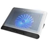 Addison AD-Q5 Windcooler Hız Kontrollü Alüminyum Gövde 2Usb 160*160*20mm Notebook Soğutucu Stand