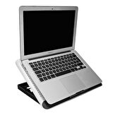 Addison AD-Q5 Windcooler Hız Kontrollü Alüminyum Gövde 2Usb 160*160*20mm Notebook Soğutucu Stand