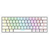 Rampage KB-RX63 B-ATOM Beyaz Bluetooth RGB Backlight Blue Switch Mekanik Q 63 Tuşlu Mini Gaming