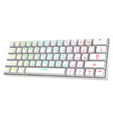 Rampage KB-RX63 B-ATOM Beyaz Bluetooth RGB Backlight Blue Switch Mekanik Q 63 Tuşlu Mini Gaming