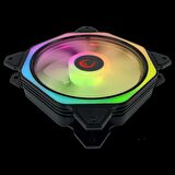 Rampage COOLWIND F1 3x12CM ARGB Fan Kontrolcü Hub+ Kumandalı Siyah Kasa Fan Kiti