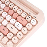 K-98 LATTE 2.4G+BT1+BT2 Mac Wın Ios Android Çoklu Cihaz Bağlantılı Kablosuz Bluetooth Klavye