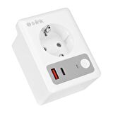S-link SL-13 MASTERPOWER 16A Akım Korumalı Akıllı Priz WIFI&BT TUYA Destekli
