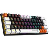 Everest Parley Siyah/Beyaz Blue Switch Mekanik Oyuncu Klavyesi Türkçe 