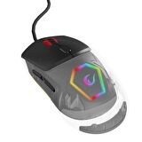 Rampage Hyalo M1 Siyah Değiştirilebilir 3 Kapaklı RGB 12000 DPI Gaming Oyuncu Mouse