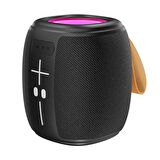 Mikado MD-888 CUBE Siyah 5W 1200mAh BT/TF/USB/LED Işıklı Hoparlör Hoparlör