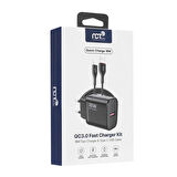 NCT PLUS QC3.0 18W HIZLI ŞARJ KİTİ TYPE-C TO USB CABLE