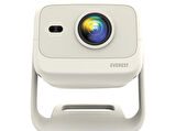 EVEREST PJ05 Adonis 4K Destekli Android 9.0 12.000 Lümen Otomatik Odaklanma Taşınabilir Projeksiyon Cihazı Krem