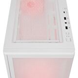 Rampage VORTEX V3 Beyaz Mesh Temperli Cam 4*RGB Fan + Hub E-ATX Gaming Kasa