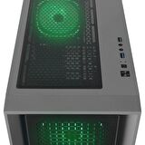 Rampage RADIANT V1 BLACK 2* USB3.0 Temperli 4*ARGB Fan+Hub E-ATX Exclusive Gaming Kasa