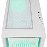 Rampage RADIANT V1 WHITE 2* USB3.0 Temperli 4*ARGB Fan+Hub E-ATX Exclusive Gaming Kasa
