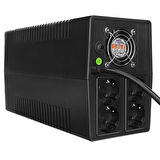 S-link MIGHT U100 1000VA 12V7Ah*2 600W Siyah Line-Interactive Kesintisiz UPS Güç Kaynağı