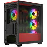 Rampage BLAZE Mesh Temperli Camlı Siyah 4* 12cmARGB Fan M-ATX Mid-T Gaming Oyuncu Kasası