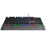 Rampage Carbon Siyah RGB Q Bilek Destekli Red Switch Gaming Oyuncu Klavye