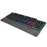 Rampage Carbon Siyah RGB Q Bilek Destekli Red Switch Gaming Oyuncu Klavye