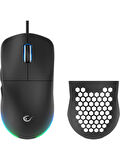 Rampage Blink Rgb Mouse Makrolu 12800 Dpi Oyuncu Mouse Siyah
