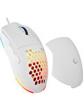 Rampage Blink Rgb Mouse Makrolu 12800 Dpi Oyuncu Mouse Beyaz