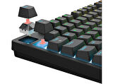 RAMPAGE Enigma USB RGB Aydınlatmalı Red Switch Tam Türkçe 1800 Kompakt Dizilim Gaming Mekanik Klavye Siyah