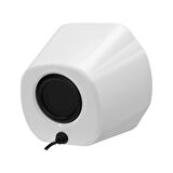 ÖZKA GSM Mikado MD-180 2.0 3W*2 Beyaz RGB Aydınlatmalı USB + 3.5mm USB 5V Speaker Hoparlör