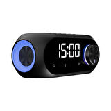 ÖZKA GSM Asonic AS-W6 1200mAh 5W Siyah Bluetooth-Aux-Derece-Usb Double Alarmlı Saat Speaker