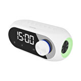ÖZKA GSM Asonic AS-W6 1200mAh 5W Beyaz Bluetooth-Aux-Derece-Usb Double Alarmlı Saat Speaker