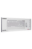 Everest 2.4 Ghz Kablosuz Standart Klavye Mouse Seti 1600 Dpi Beyaz KM-9676