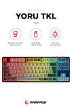Rampage YORU TKL Gri/Siyah Type-C Bağlantılı OUTEMU Red Swich Q Mekanik Gaming Oyuncu Klavye RGB