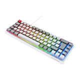Rampage Yoru Mini RGB Red Switch Mekanik Beyaz/Gri Type-C Kablolu Gaming Klavye