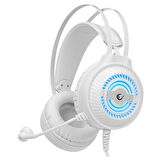 Rampage RM-K30 THUNDER PRO Beyaz 7.1 Surround Mikrofonlu Oyuncu Kulakl