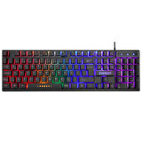 Klavye Oyuncu Gaming Rgb Rainbow Membrane Everest KB-24 Siyah