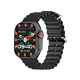 ÖZKA GSM Hytech W69 Watch IOS ve Android Uyumlu MActive 2.05 inç Geniş Ekranlı Siyah Akıllı Saat