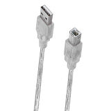 ÖZKA GSM S-link SL-U2020 Usb2.0 2m Şeffaf Yazıcı Kablo