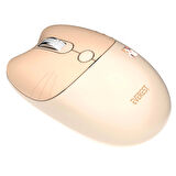 Everest KM-6285 CATTY MINI Renkli Tuşlu Bej 2.4 ghz + BT Kablosuz Q Multimedia Klavye + Mouse Set