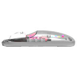 Everest SM-BT89 OPAL Şarj Edilebilir Sessiz Beyaz Transparan RGB 2in1 2BT ve 2.4GHz Kablosuz Mouse