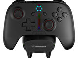 RAMPAGE Hydra Pro BT + 2.4 GHz Şarj İstasyonlu PC Gamepad RGB Joypad Oyun Kolu Siyah